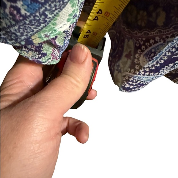 NWT One World “Live and Let Live” Paisley Print Flutter Sleeve Dress – Size L - Picture 16 of 16